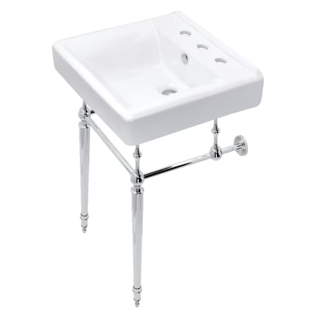 Fauceture KVPB2018W81 Edwardian 20" Console Sink Set, Polished Chrome KVPB2018W81